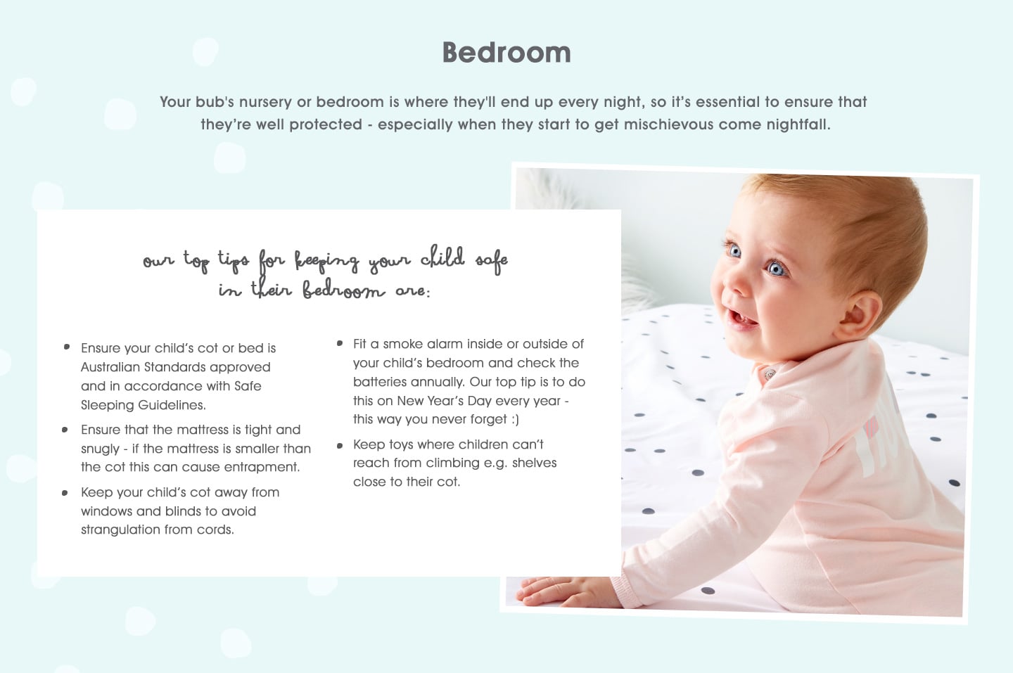 Bedroom Cotton On Kids Tiny Hearts - Baby Proofing